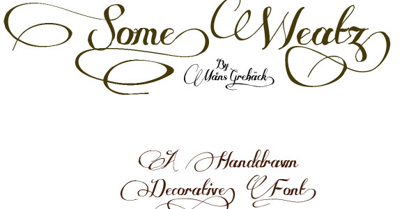 Free Cursive Tattoo Fonts