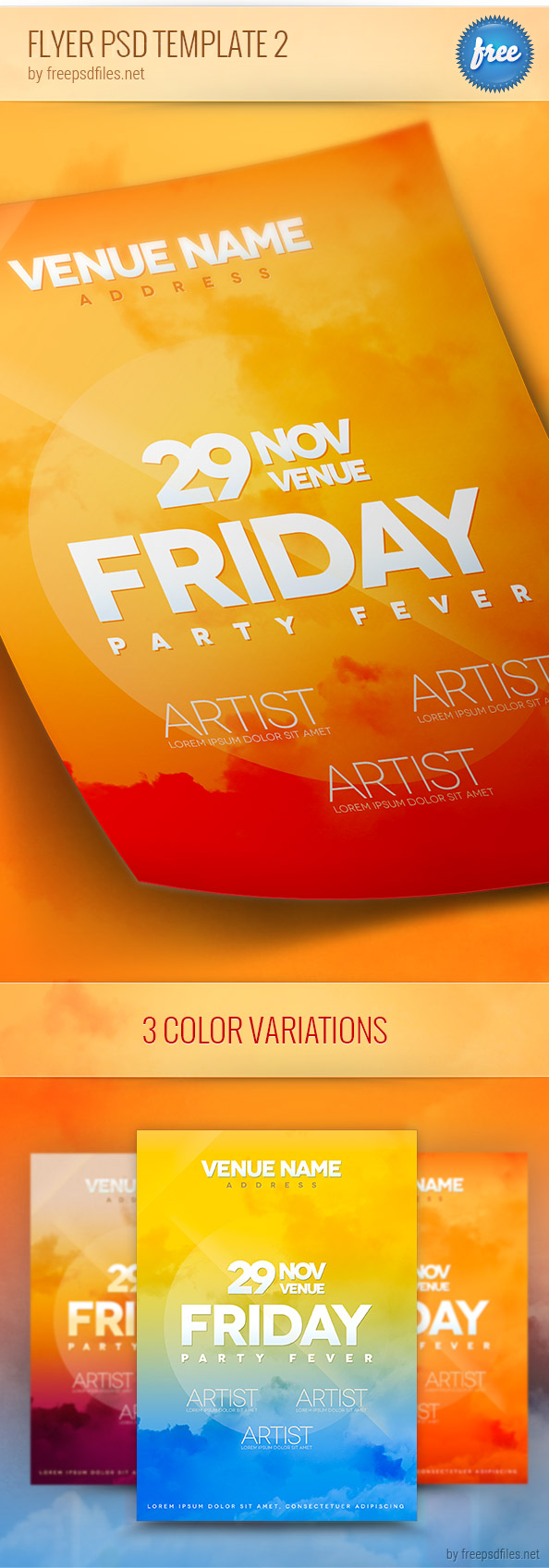 Free Event PSD Flyer Templates Free Event PSD Flyer Templates