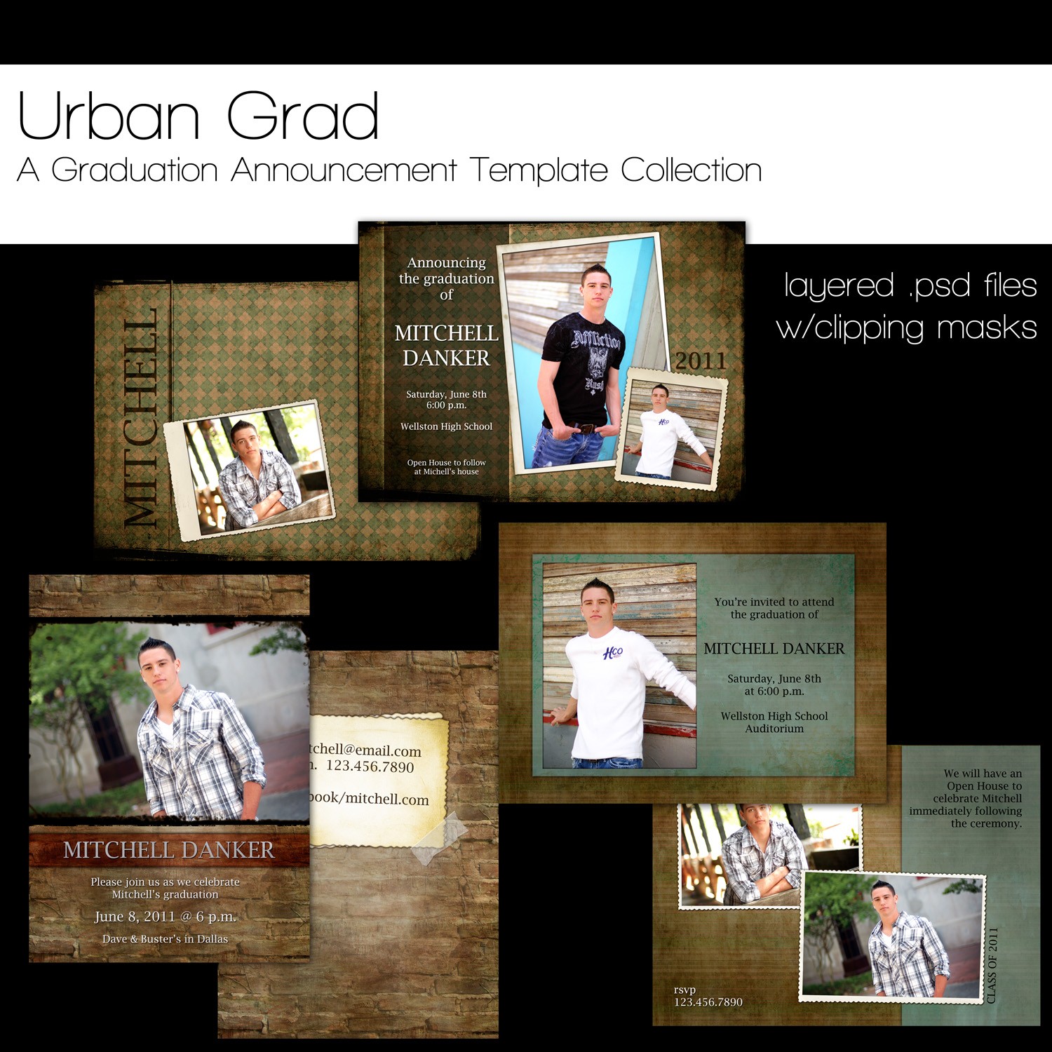 Free Graduation Announcement Templates Photoshop