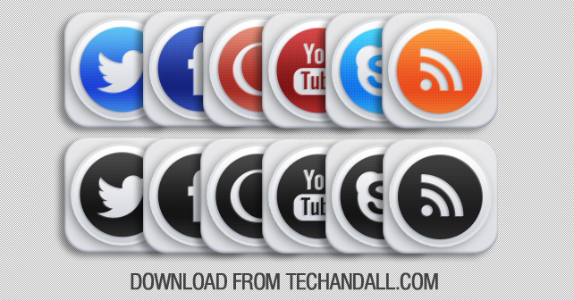 Free High Res Social Media Icons