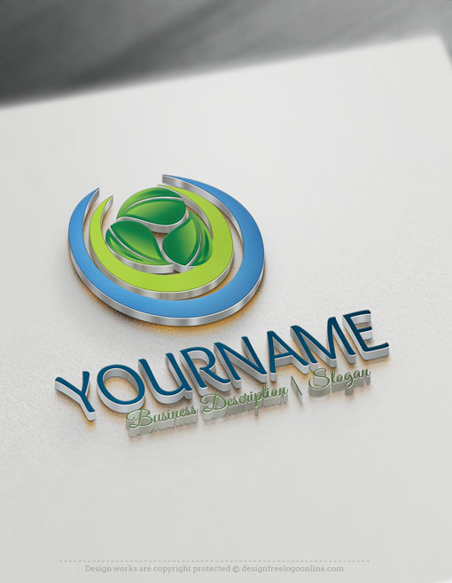 Free Logo Design Green Leaves