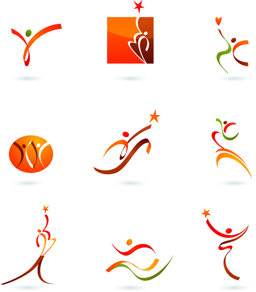 14 Person Logo Design Elements Images