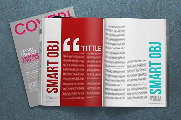 Free Psd Magazine Mockup Template