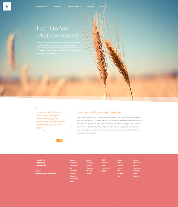 Free PSD Website Design Templates