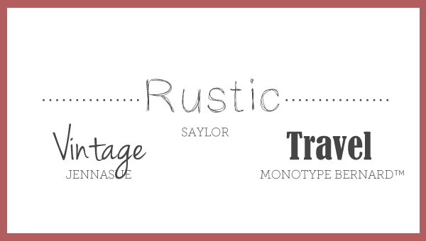 Free rustic font styles