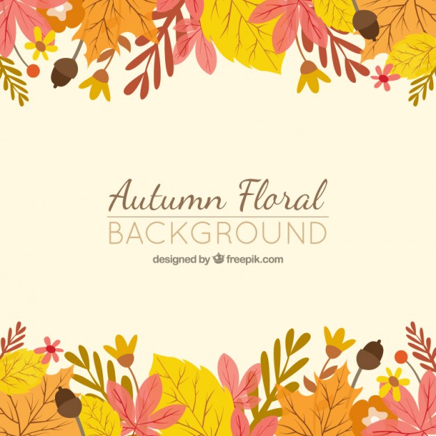 Free Vector Fall Floral Image