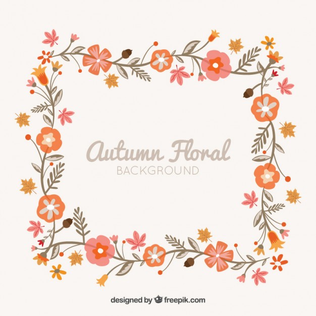 Free Vector Fall Floral Image