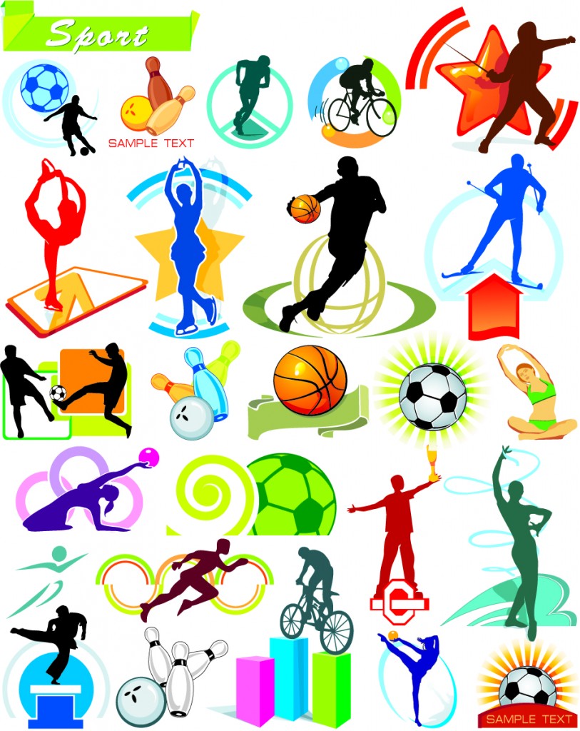 14 Sports Logos Vector Art Images