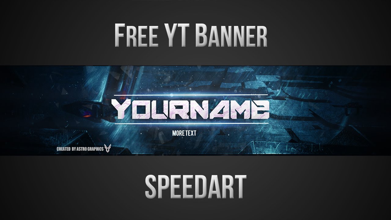 Free YouTube Banner Template PSD Free YouTube Banner Template PSD