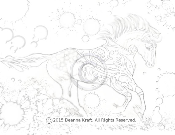 Galloping Horse Coloring Pages