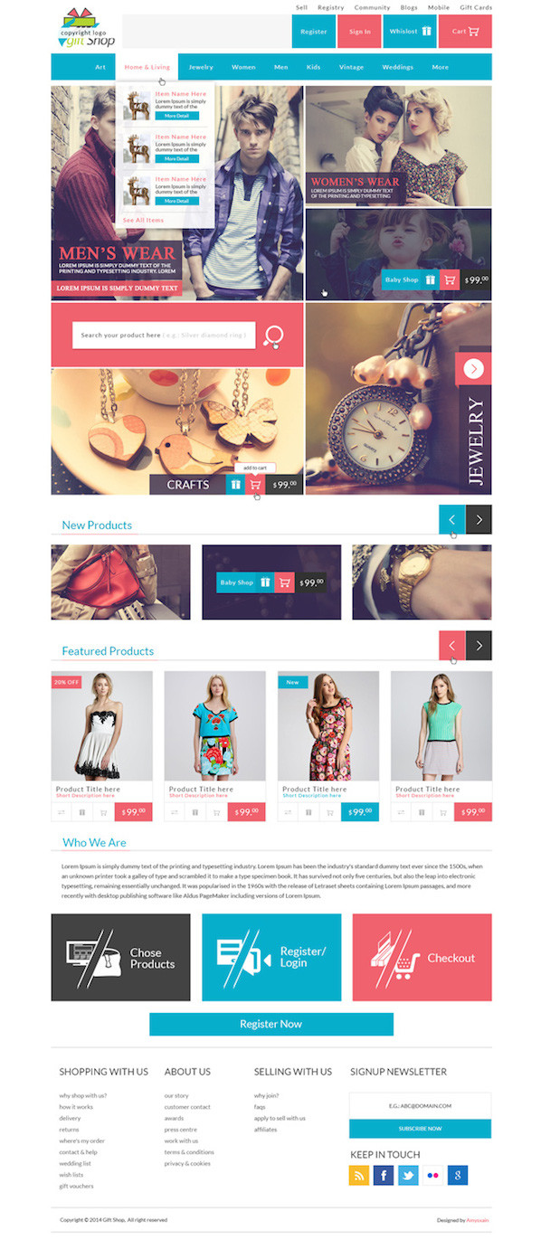 Gift Shop Web Design Templates