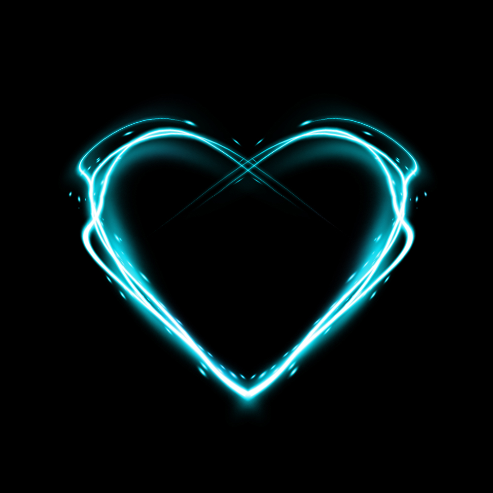 Glowing Heart Photoshop
