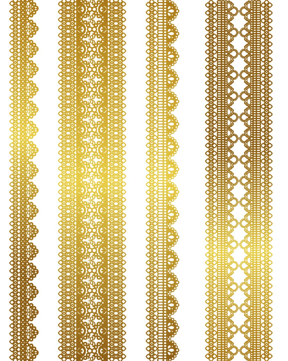 Gold Vector Lace Pattern