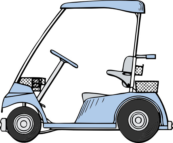 Golf Cart Cartoons Clip Art