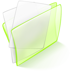Green Document Folder Icon