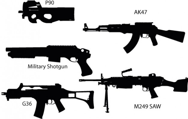 Gun Silhouette Vector