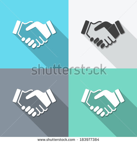 Handshake Icon Flat