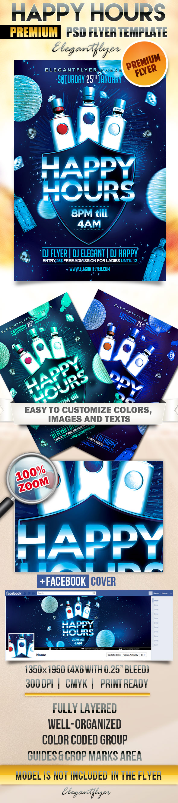 Happy Hour Flyer Template Free