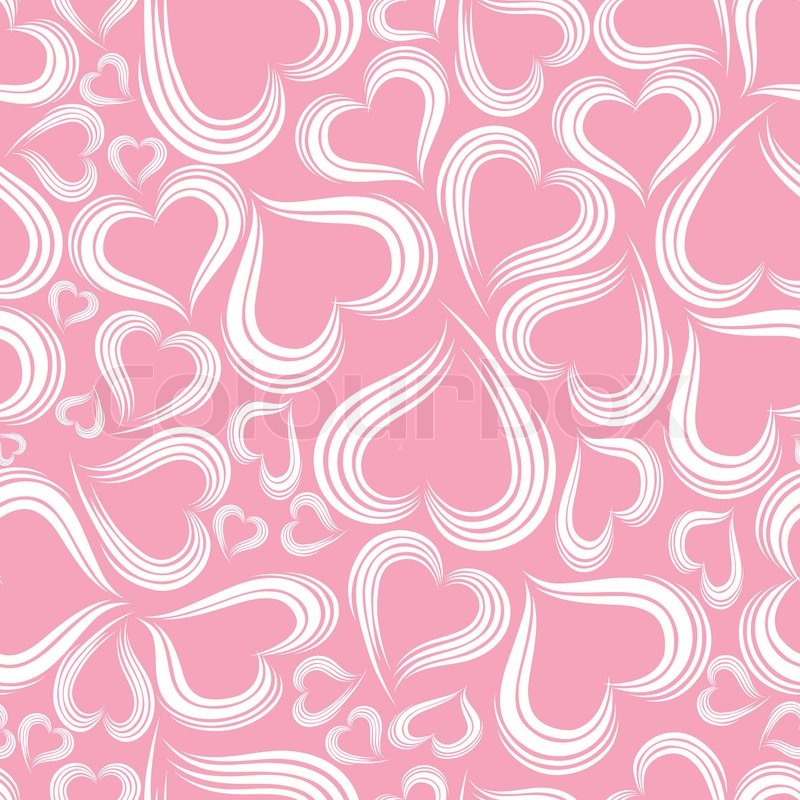 Heart Vector Graphics Pattern Wallpaper