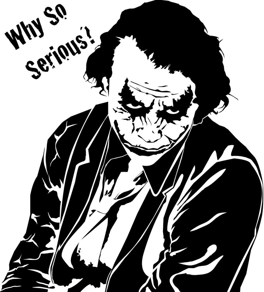 Heath Ledger Dark Knight Joker Drawing