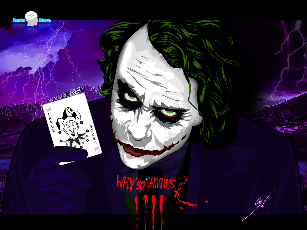 Heath Ledger Joker Vector