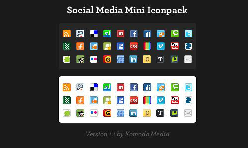 High Res Social Media Icons