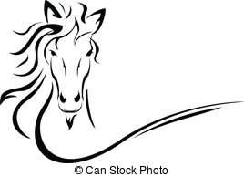 Horse Head Vector Clip Art