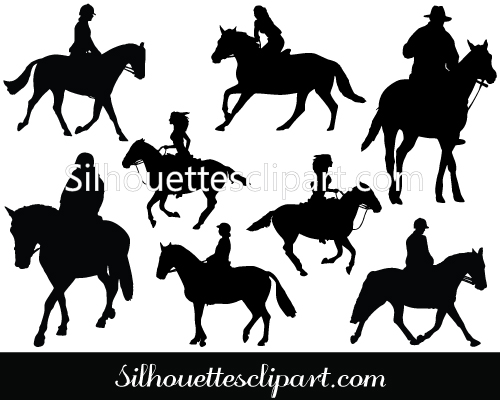 Horse Silhouette Vector Art