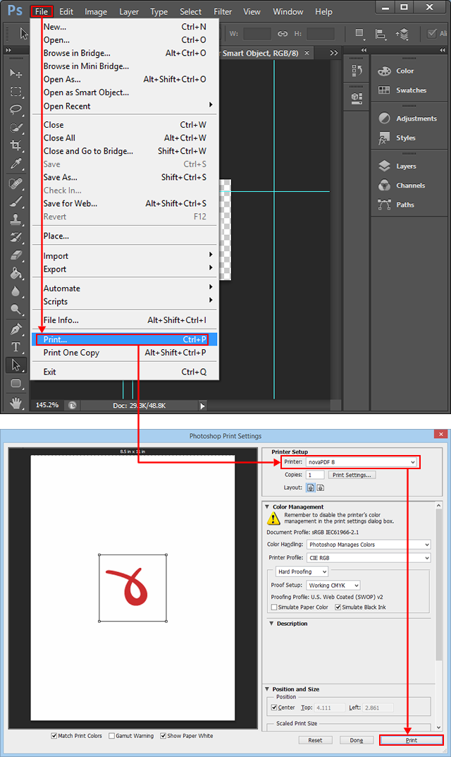 How to Convert Photoshop Files to PDF