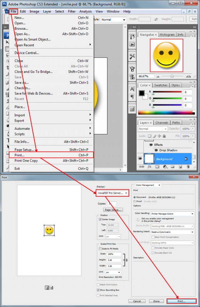 How to Convert Photoshop Files to PDF