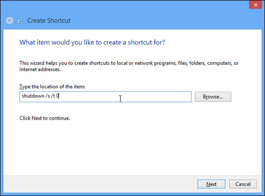 How to Create a Shortcut Windows 8