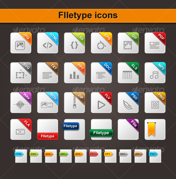 Icons File Types Documents Icons File Types Documents