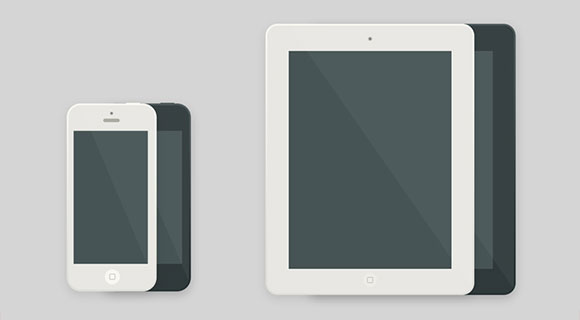 iPad and iPhone Icon Flat