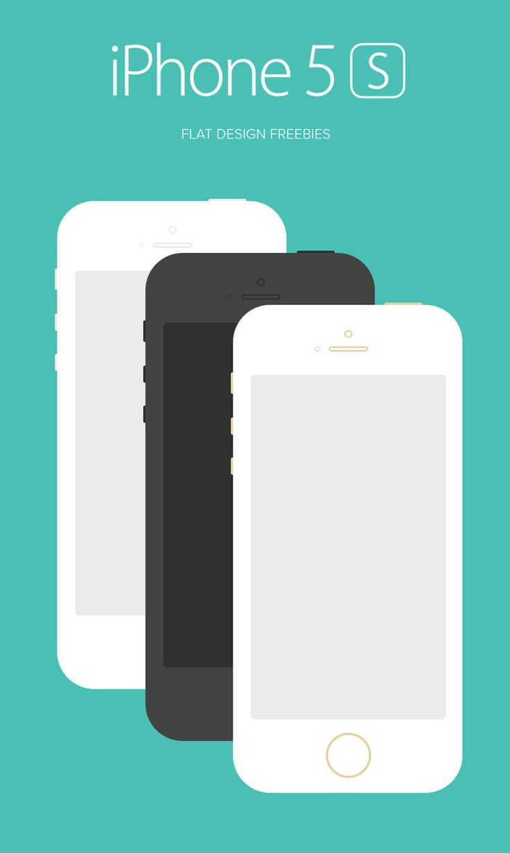 iPhone 5S Free Template for Designs
