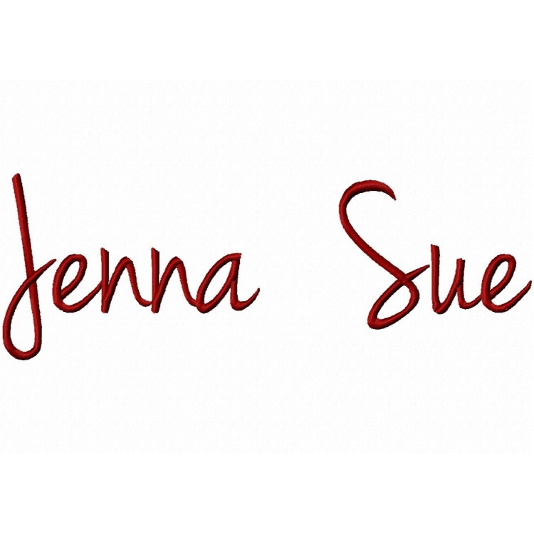 Jenna Sue Font Embroidery