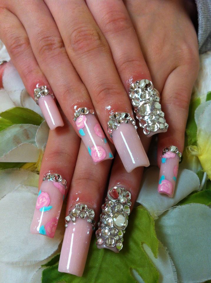 Long Acrylic Nail Designs