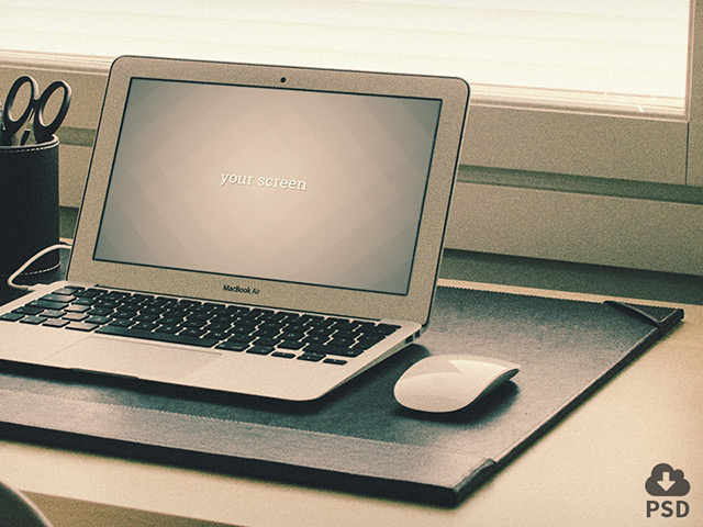 MacBook Air Mockup PSD