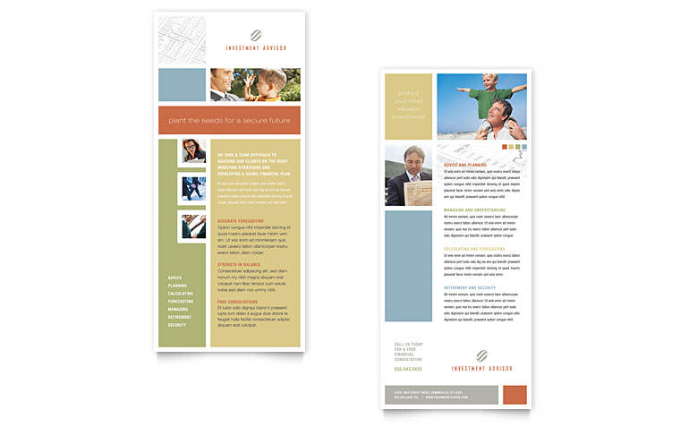 Microsoft Publisher Rack Card Template