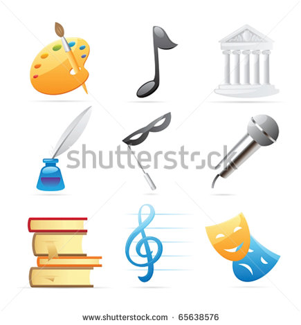 Music and Theatre Symbols Clip Art