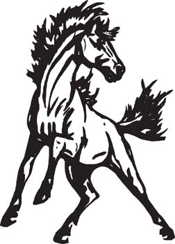 Mustang Horse Vector Art