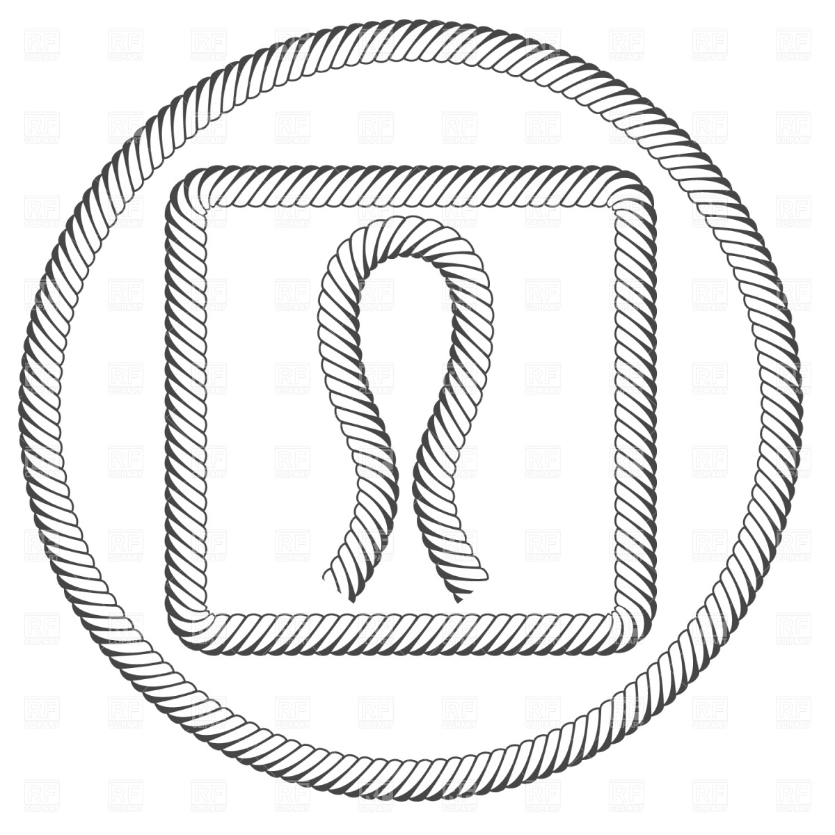 Nautical Rope Border Vector Nautical Rope Border Vector