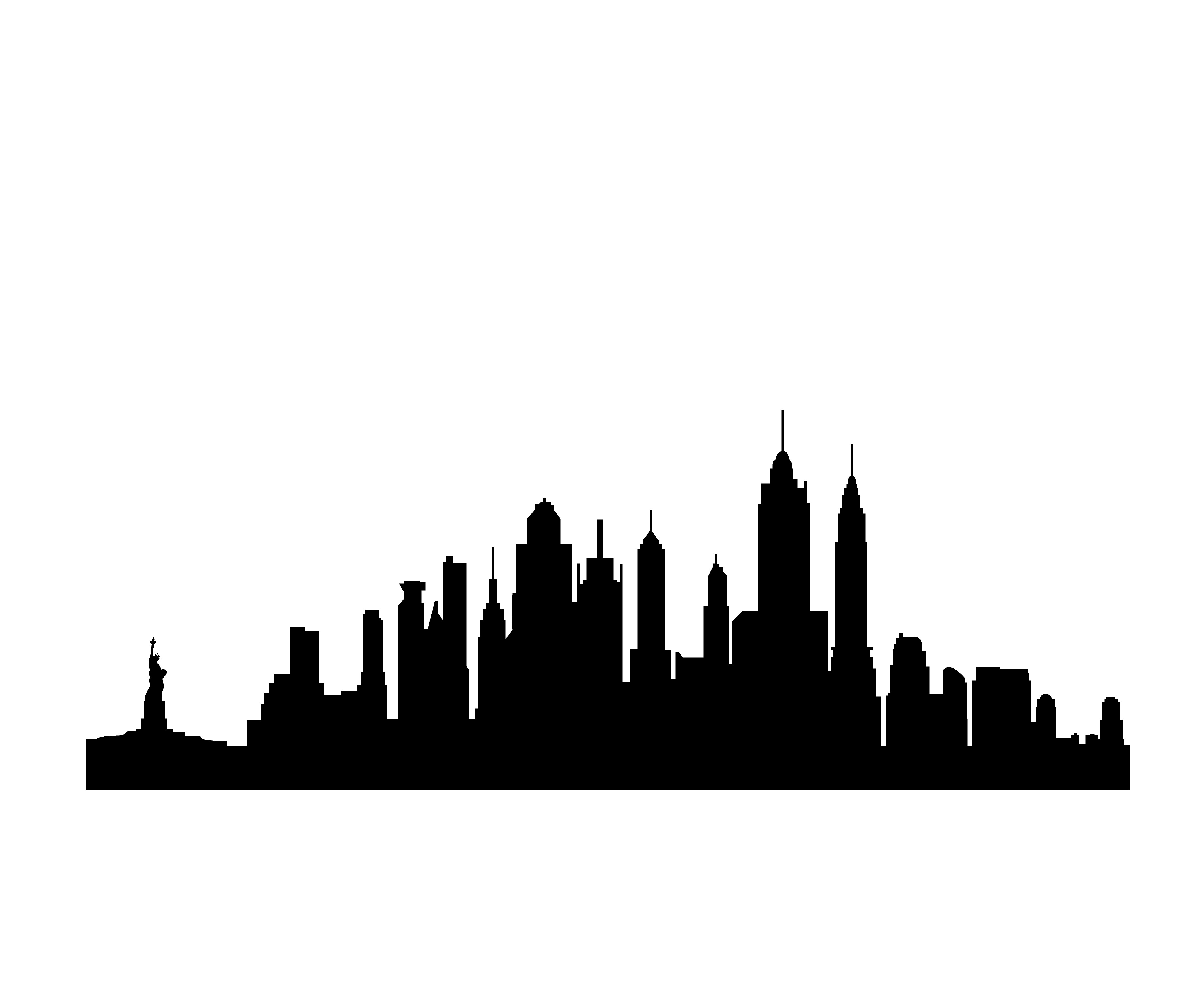 New York City Skyline Silhouette