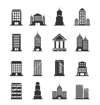 9 Office Building Vector Images