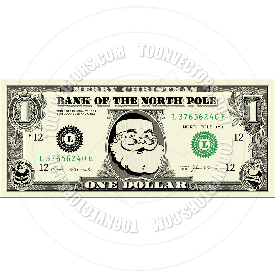 One Dollar Bill Vector