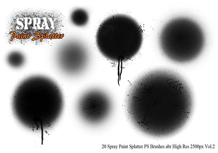 Paint Splatter Brush Photoshop