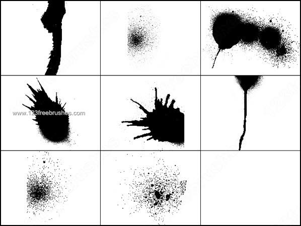 Paint Splatter Brush Photoshop