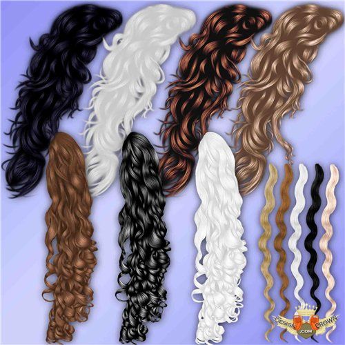 Photoshop Clip Art Long Hair