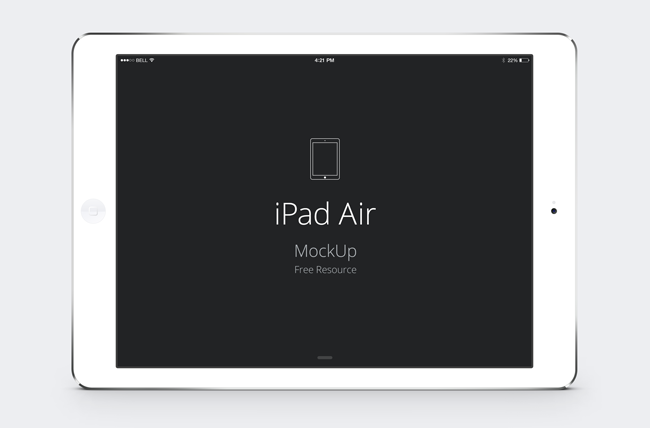 13 Horizontal White IPad PSD Mockup Images