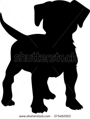 Puppy Dog Silhouette