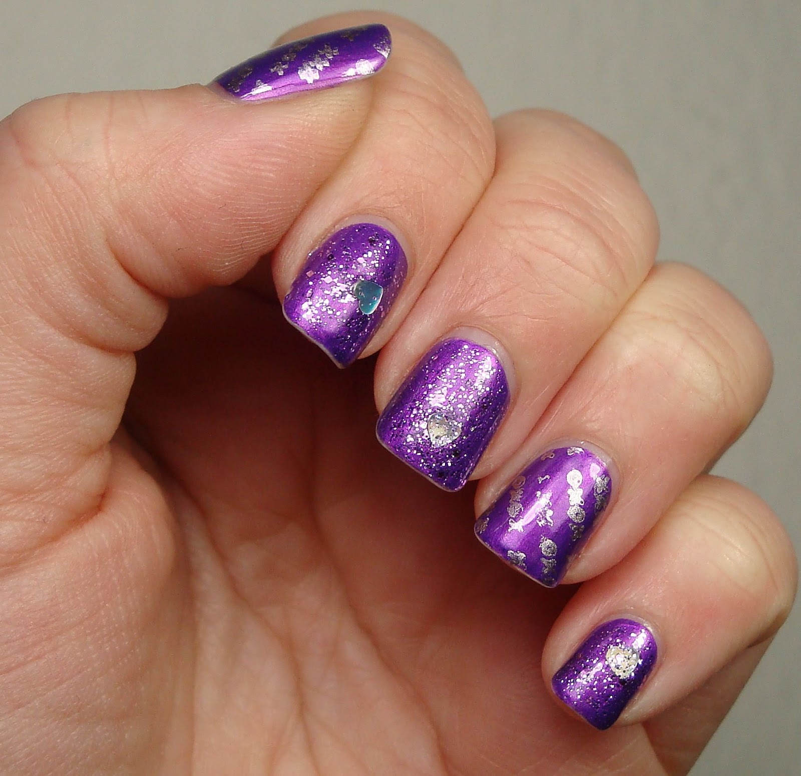 Purple Acrylic Nail Designs